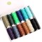 12 Dark Colors Waxed Cords Polyester Leather Sewing Thread Waxed Strings for Macrame, DIY Bracelets, Handcraft or Leather Projects